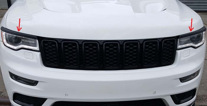 Custom Jeep Grand Cherokee  SUV/SAV/Crossover Eyelids (2014 - 2019) - $98.00 (Part #JP-004-EL)